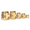 LXURY 50-Piece M5 Brass Heat-Set Threaded Inserts, 10 mm Length, 7 mm OD view 2