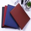 A4 Paper Pocket Folder with Clipboard, Portable Faux Leather Organizer, Storage and Business Conference Notepad Folder (Red/Blue) view 2