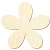 Wooden Plumeria Cutout, 3–50 cm, for Crafts and Décor view 1