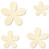 Wooden Plumeria Cutout, 3–50 cm, for Crafts and Décor view 2