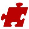 PLEXIGLAS Cut-to-Size 3–50 cm – Red Puzzle Piece view 1