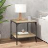 MNISDFL Set of 2 Side Tables, Sonoma Oak, 40 x 40 x 40 cm view 3