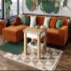 designimpex Cleo Convertible Height-Adjustable Coffee Table, 75/150 cm, Oak Gold/Matte White view 3