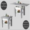 designimpex Cleo Convertible Height-Adjustable Coffee Table, 75/150 cm, Oak Gold/Matte White view 4