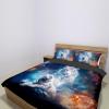Xoenoiee 3-Piece White Tiger Galaxy Duvet Cover Set, Polyester, Soft and Skin-Friendly, King Size (104 x 88 in) view 3