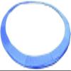 RUTAVM Trampoline Spring Cover, Round Replacement Frame Cover, Water-Resistant Safety Cover, Blue, 8 ft view 1