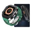 SCHIK Mod Kit for Apple Watch Ultra 49 mm, Carbon Fiber Case with Silicone Band, Agate view 1