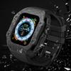 SCHIK Mod Kit for Apple Watch Ultra 49 mm, Carbon Fiber Case with Silicone Band, Agate view 2