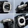 SCHIK Luxury Metal Case and Band for Apple Watch 8/7, 44/45 mm, Silicone Band Set for iWatch Series 8/7/6/5/4, 41 mm, Men's, 44 mm, Agate view 3