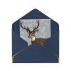 Gray Plum Deer Thank-You Card with Envelope for Business, Wedding, Baby Shower, 11.5 x 16 cm view 1