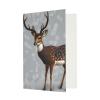 Gray Plum Deer Thank-You Card with Envelope for Business, Wedding, Baby Shower, 11.5 x 16 cm view 3