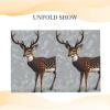 Gray Plum Deer Thank-You Card with Envelope for Business, Wedding, Baby Shower, 11.5 x 16 cm view 4
