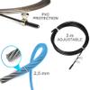 InnoTi Speed Jump Rope for Adults with Weights, Silver view 4