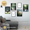 wirmachendeinekarte.de Premium 6-Piece Poster Set, Modern Living Room & Bedroom Wall Art (Forest, A4/A5) view 2