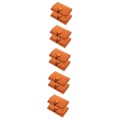 ABOOFAN 10-Piece Felt Carrying Bags for Essential Oil Bottles