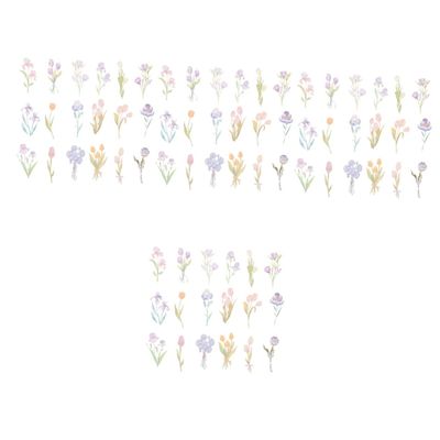 Abaodam 320-Piece Flower Sticker Set for Planners, Scrapbooks and Crafts