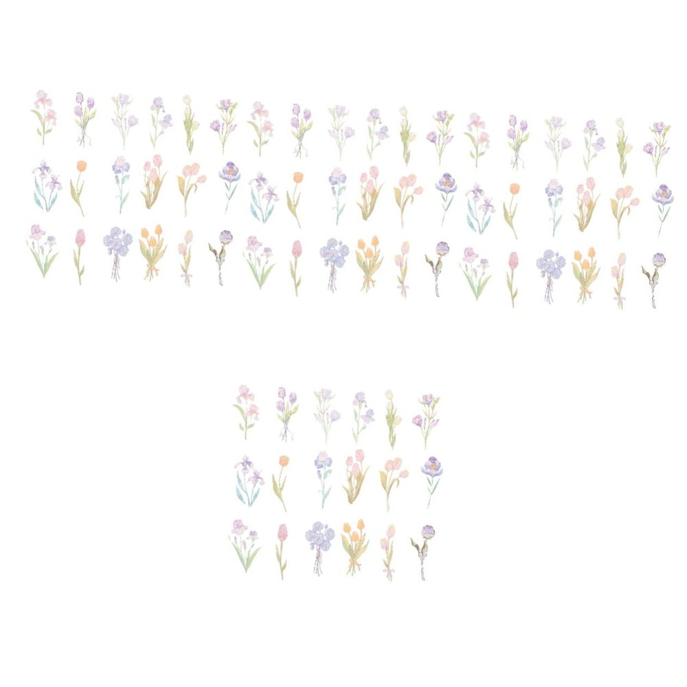 Abaodam 320-Piece Flower Sticker Set for Planners, Scrapbooks and Crafts