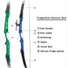 surwolf Takedown Recurve Bow Set for Adults, Competition Recurve Bow, 66/68/70 in, 16–40 lb, Green, Right-Handed, 68 in–24 lb view 4