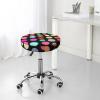 WSOIHFEC Multicolored Polka Dot Round Bar Stool Covers view 4