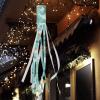 Ghostly Turquoise Marble Witch Windsock view 4