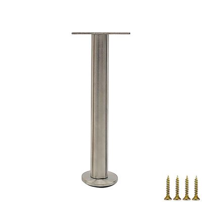 AVIMYA Modern-Style Adjustable Chrome Metal Furniture Leg, 1 Piece, 130 mm