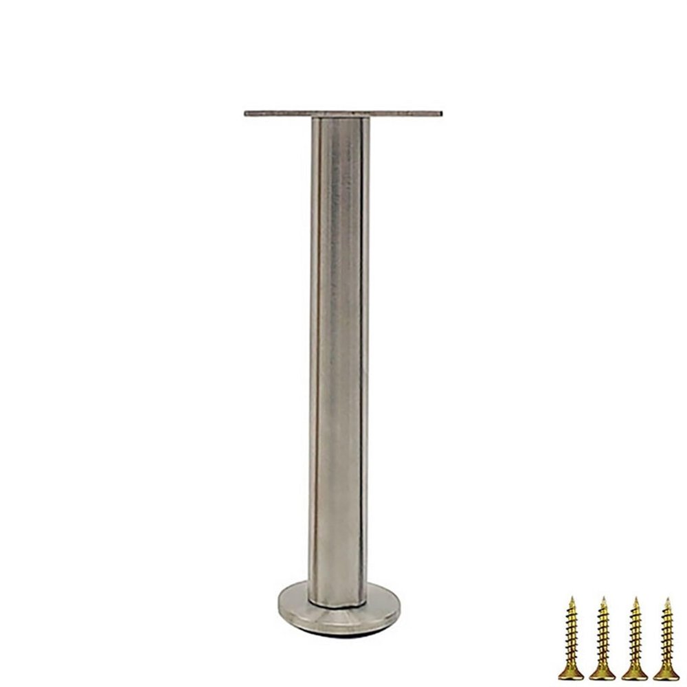 AVIMYA Modern-Style Adjustable Chrome Metal Furniture Leg, 1 Piece, 130 mm
