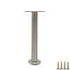 AVIMYA Modern-Style Adjustable Chrome Metal Furniture Leg, 1 Piece, 130 mm view 1