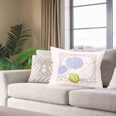 KAMACA Embroidery Kit for Pillow Cover, 40 x 40 cm, Hydrangea