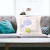 KAMACA Embroidery Kit for Pillow Cover, 40 x 40 cm, Hydrangea view 2
