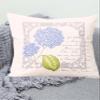 KAMACA Embroidery Kit for Pillow Cover, 40 x 40 cm, Hydrangea view 3