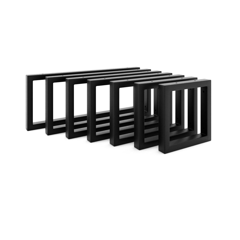 HEVVA 1x Washbasin Bracket – RHEIN – 20 cm Height (50 cm, Black)