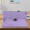 NETANY Case for Xiaomi Pad 5 / Pad 5 Pro, PU Leather Flip Cover with Stylus Holder, 360° Adjustable Stand, Tree of Life, No Auto Sleep/Wake, Purple view 2