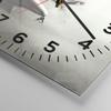 ARTTOR Modern Square Glass Wall Clock, Black and White People Design, 5485 view 2