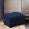 MeRcri Rectangular Velvet Jacquard Ottoman Cover, Stretch Slipcover (#13, 150 x 70–95 cm) view 2