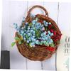 BESTonZON 2-Piece Hanging Rattan Baskets for Flower Arrangements view 2