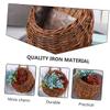 BESTonZON 2-Piece Hanging Rattan Baskets for Flower Arrangements view 3