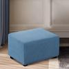 MeRcri Rectangular Velvet Jacquard Stretch Ottoman Cover, 90 x 70–85 cm view 2