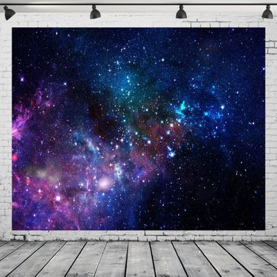 CORFOTO 9x6 ft Fabric Starry Sky Space Photography Backdrop