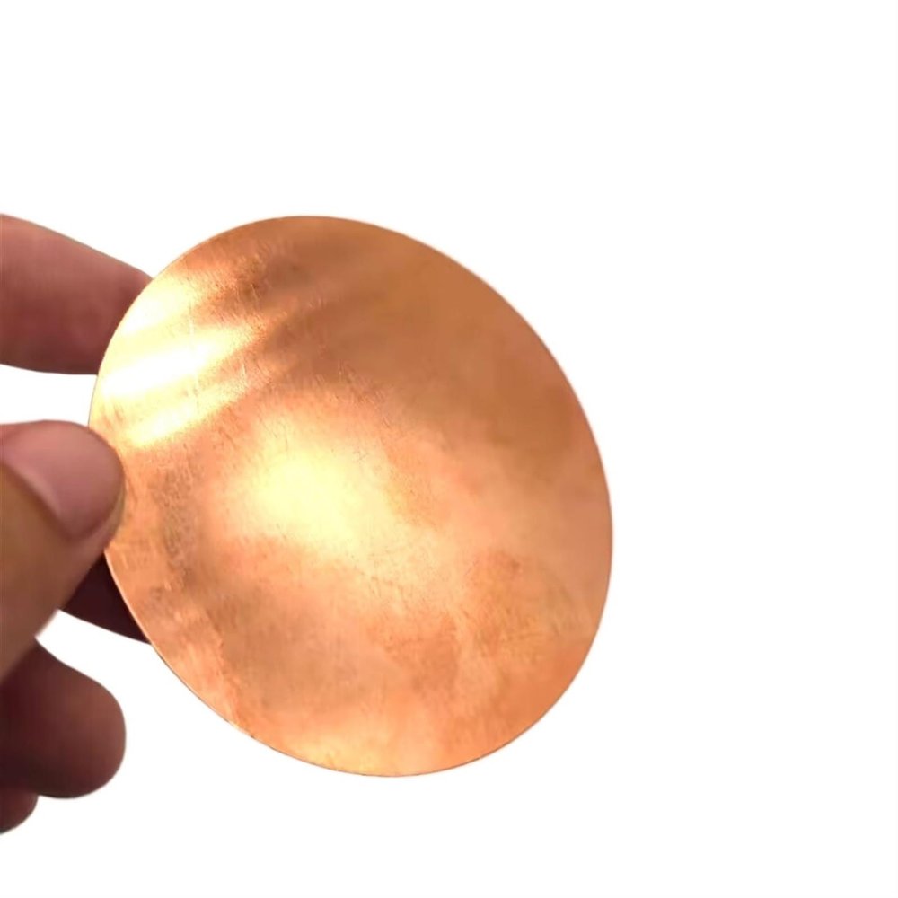 WUDOLI Flat Round Copper Plate Electrode Sacrificial Anode Sheet, 0.53 mm Thick, 30 mm Square, 1 pc