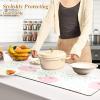 Long Trivet for Hot Pots and Pans, Heat-Resistant Runner and Waterproof Mat, 100 x 30 cm, Hand-Washable, Pink view 4
