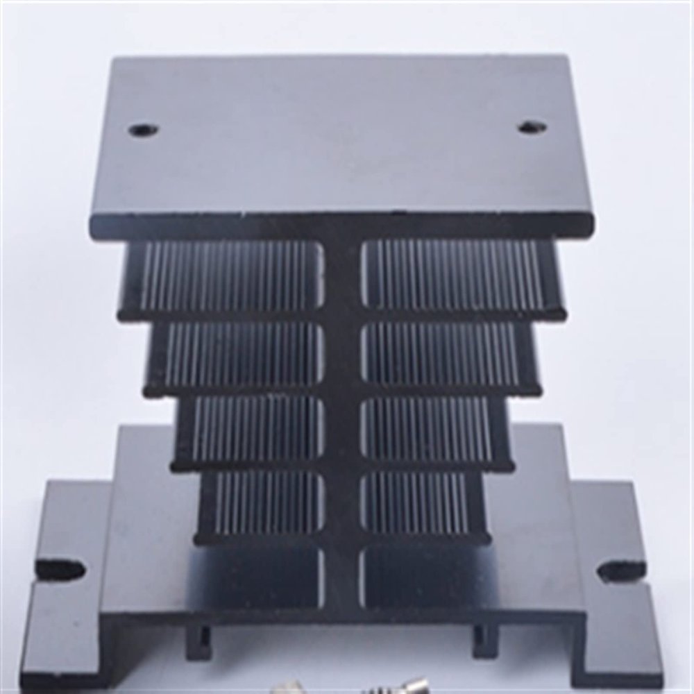 MOBYAT Single-Phase Solid State Relay SSR-40DA SSR-25DA SSR-10DA, 3–32 VDC Input, 24–380 VAC Output, 1 pc (Size: Heat Sink)