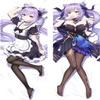 RuiHao Genshin Impact Keqing Anime Body Pillowcase, Double-Sided Print view 1