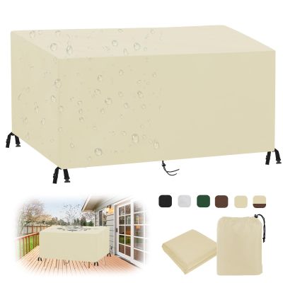Garden Furniture Cover, Beige, 130 x 130 x 70 cm