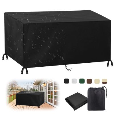 Waterproof 420D Oxford Garden Furniture Cover, Black, 160 x 37 x 50 cm