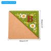 PATIKIL Personalized Embroidered Felt Corner Bookmark, Green, Letter B view 2