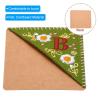 PATIKIL Personalized Embroidered Felt Corner Bookmark, Green, Letter B view 3