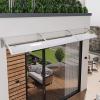 Arched Polycarbonate Door Canopy, 24 x 173 in, Modern Style view 2