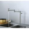 Modern Deck-Mount Pot Filler Faucet, Chrome view 2