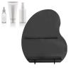 Coffee Bean-Shaped Cosmetic Storage Organizer, Black view 4
