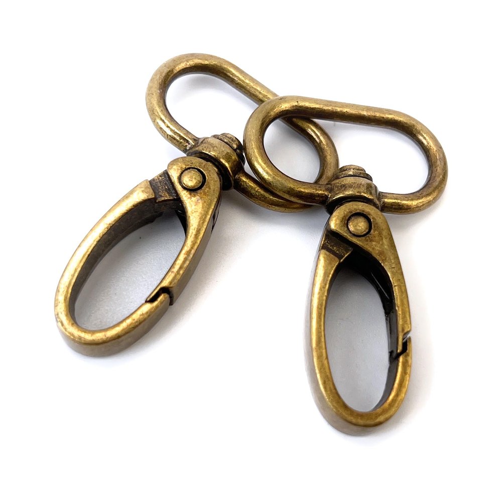 VersaKits 10-Piece 1-Inch Bronze-Colored Oval Carabiner Hooks